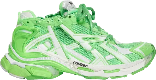 Кроссовки Balenciaga Runner Sneaker Fluo Green, зеленый