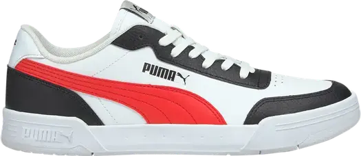 Кроссовки Puma Caracal White Poppy Red, белый
