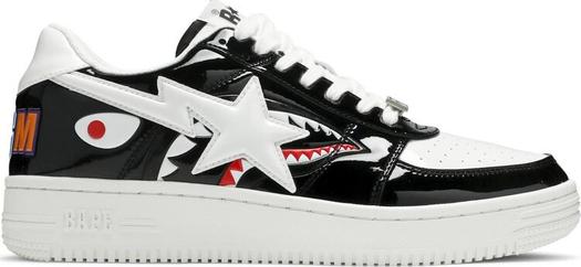 Кроссовки Bapesta Low M1 Shark Face - Black, черный