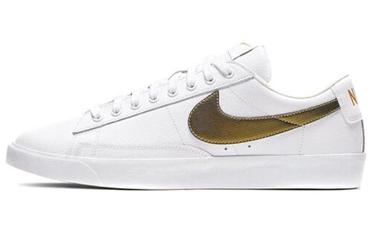 Кроссовки Nike Blazer Low Premium, белый/золотой