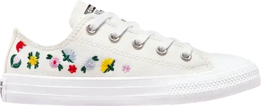 Кроссовки Converse Chuck Taylor All Star Low PS Floral Embroidery, белый