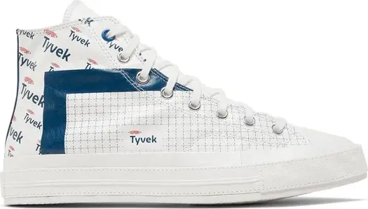 Кроссовки Converse DuPont Tyvek x Chuck 70 High White Princess Blue, белый