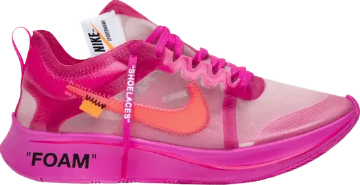 Кроссовки Nike Off-White x Zoom Fly SP 'Tulip Pink' Sample, розовый