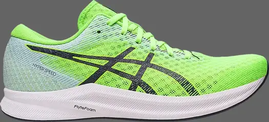 Кроссовки hyper speed 2 'hazard green midnight' Asics, зеленый