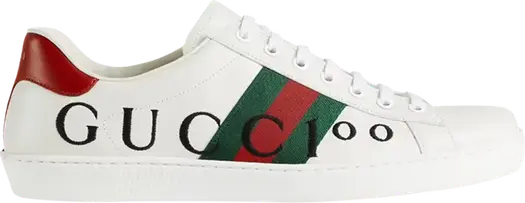Кроссовки Gucci Ace Gucci 100 Print, белые