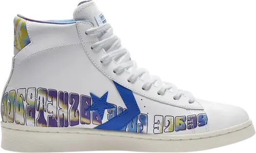 Кроссовки Converse Pro Leather High Peace, Love, and Basketball, белый