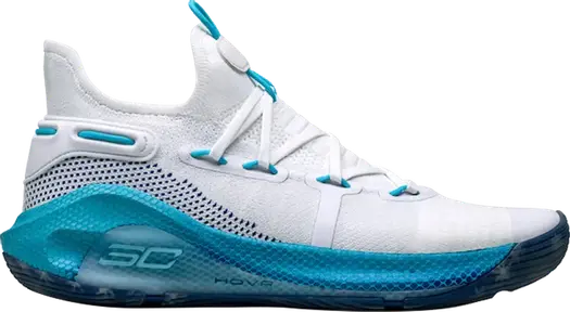 Кроссовки Under Armour Curry 6 Christmas In The Town, белый