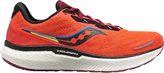 Кроссовки Saucony Triumph 19 Fire Mulberry, оранжевый