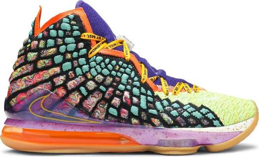 Кроссовки Nike LeBron 17 'What The', многоцветный