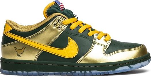 Кроссовки Nike Dunk Pro Low SB 'Doernbecher' 2018, золотой