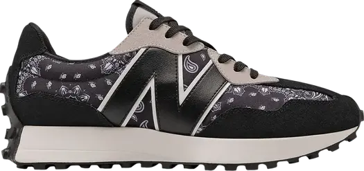 Кроссовки New Balance 327 'Paisley Pack - Black White', черный