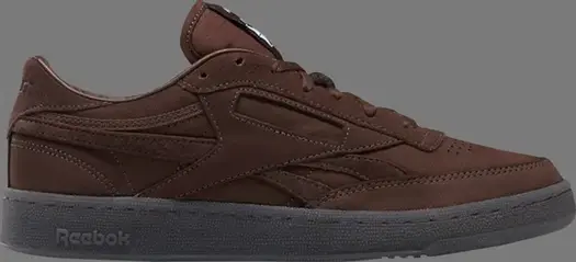 Кроссовки adsum x club c revenge plus 'dark brown' Reebok, коричневый