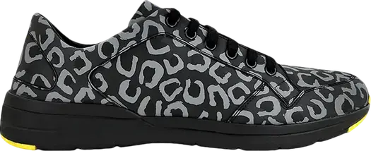 Кроссовки Gucci Reflex Leopard - Black Reflective, серый