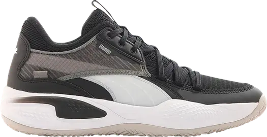 Кроссовки Puma Court Rider Black White, черный