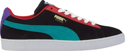 Кроссовки Puma Suede Classic Black Multi, черный