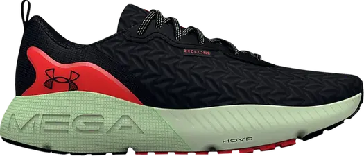 Кроссовки Under Armour HOVR Mega 3 Clone Black Phosphor Green, черный