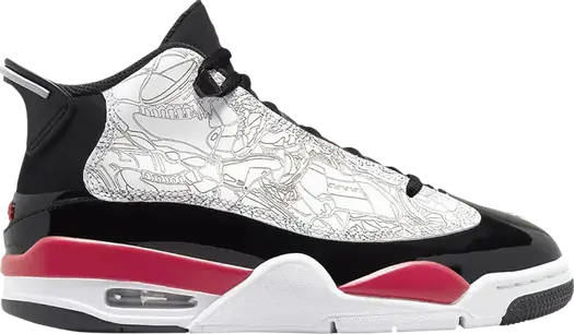 Кроссовки Jordan Dub Zero GS Fire Red, белый