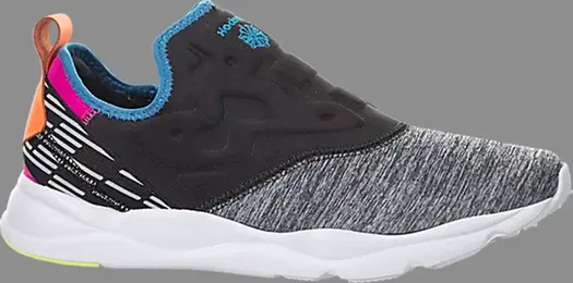 Кроссовки wmns furylite slip-on lux 'coal' Reebok, черный
