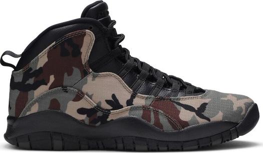 Кроссовки Air Jordan 10 Retro Woodland Camo, зеленый