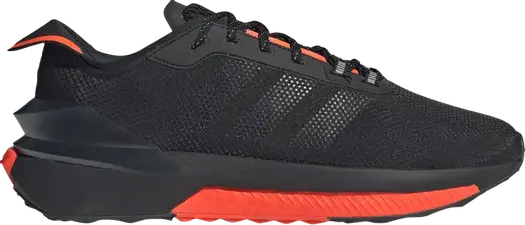 Кроссовки Adidas Avryn 'Black Solar Red', черный
