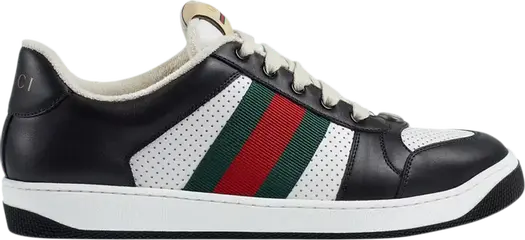 Кроссовки Gucci Screener Black White, черные