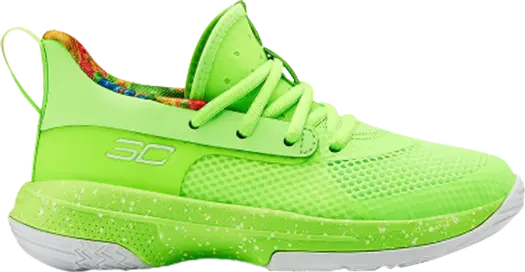 Кроссовки Under Armour Sour Patch Kids x Curry 7 PS Lime, зеленый