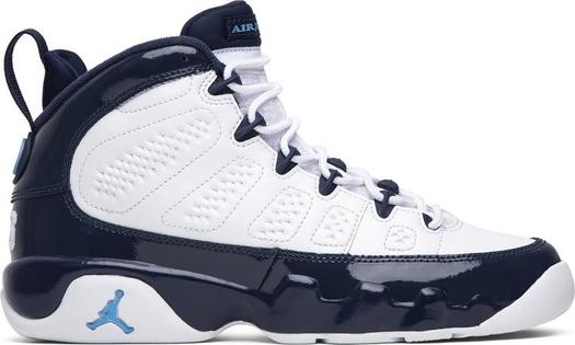 Кроссовки Air Jordan 9 Retro GS UNC, синий