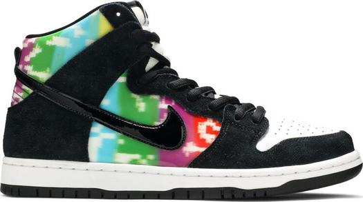 Кроссовки Nike Dunk High SB 'TV Signal', многоцветный