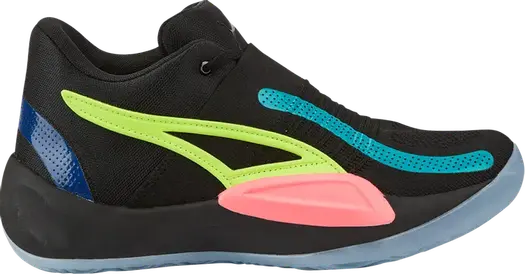 Кроссовки Puma Rise Nitro Black Sunset Glow, черный