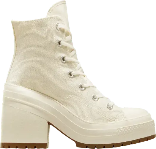Кроссовки Converse Chuck 70 High De Luxe Heel Egret, кремовый