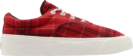Кроссовки Converse Skid Grip Low Twisted Plaid - Haute Red, красный