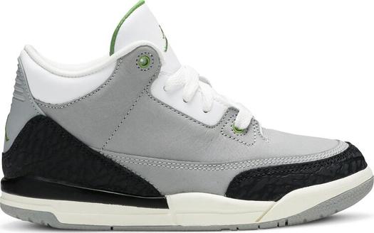 Кроссовки Air Jordan Retro 3 PS Chlorophyll, серый