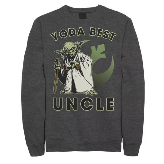 Мужской свитшот с логотипом Star Wars Yoda Best Uncle Rebel Licensed Character