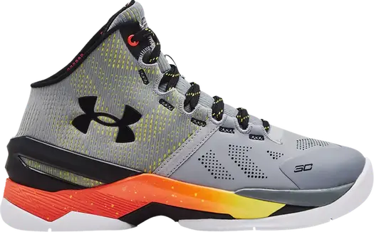 Кроссовки Under Armour Curry 2 Retro GS Iron Sharpens Iron 2022, серый