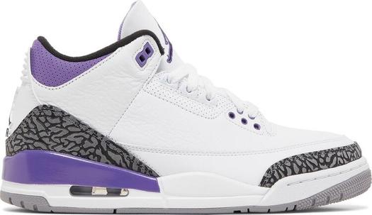 Кроссовки Air Jordan 3 Retro Dark Iris, белый