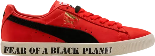 Кроссовки Puma Public Enemy x Clyde Fear of a Black Planet, красный