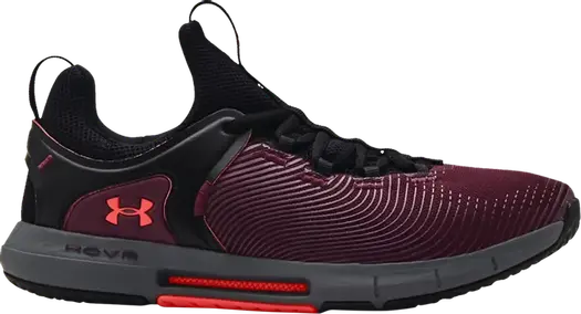 Кроссовки Under Armour HOVR Rise 2 Dark Maroon Black, красный