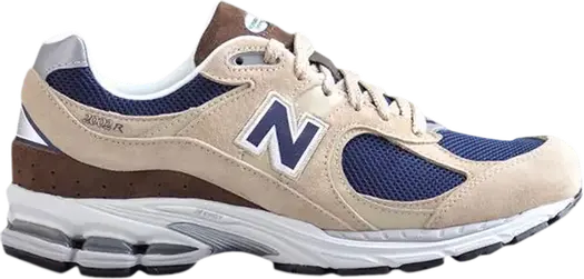 Кроссовки New Balance 2002R 'Beige Navy Blue', коричневый