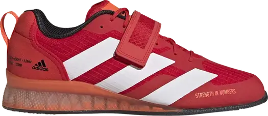 Кроссовки Adidas Adipower Weightlifting 3 'Vivid Red White', красный