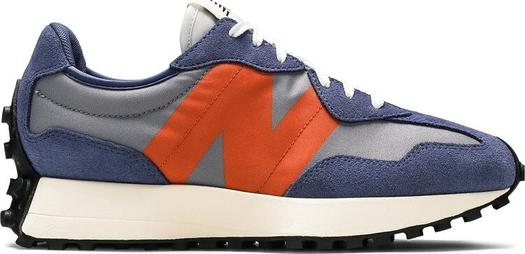 Кроссовки New Balance Wmns 327 'Magnetic Blue Varsity Orange', синий