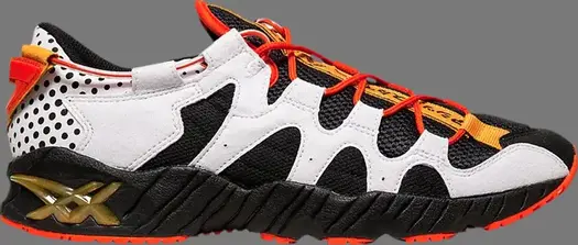 Кроссовки gel mai 'happy chaos - black orange' Asics, черный