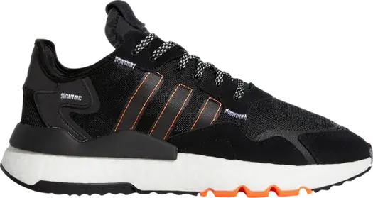 Кроссовки Adidas Nite Jogger 'Solar Orange', черный