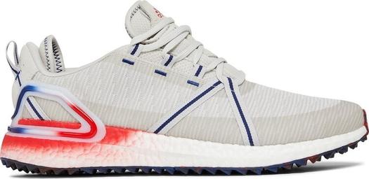 Кроссовки Adidas Solarthon Primegreen Spikeless Golf 'Grey Vivid Red', серый