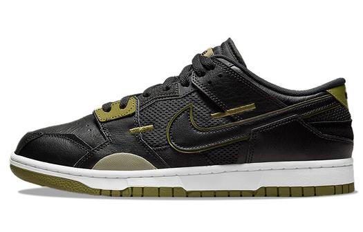 Кроссовки Nike Dunk Low Scrap, черный/оливковый