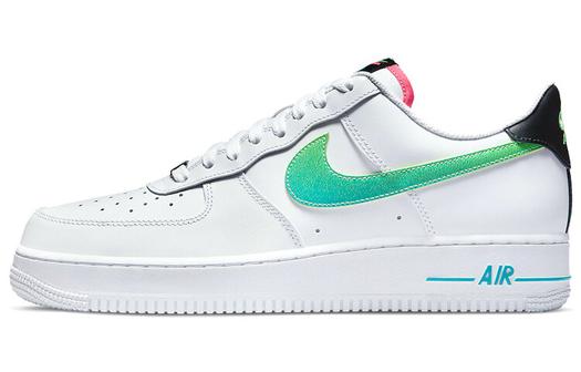 Кроссовки Nike Air Force 1 Low Neon '07 LV8, белый/бирюзовый