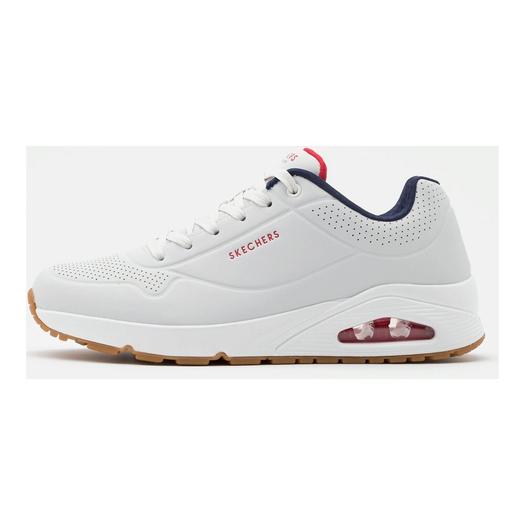 Кроссовки Skechers Sport Uno: Стиль и Комфорт в Белом, Темно-Синем и Красном