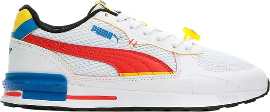 Кроссовки Puma SmileyWorld x Graviton Big Kid White High Risk Red, белый