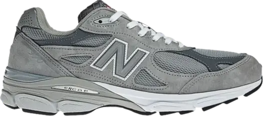 Кроссовки New Balance 990v3 Made in USA 2E Wide'Grey White', серый