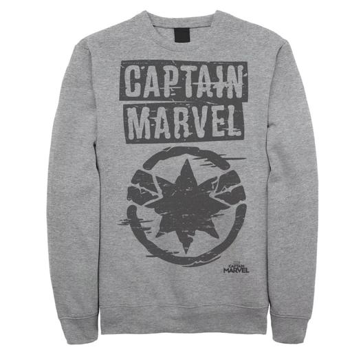 Мужской свитшот с логотипом Captain Marvel