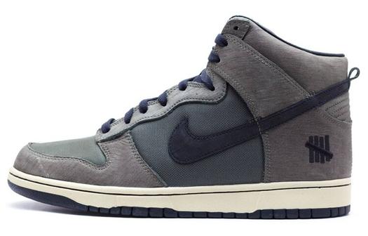 Кроссовки Nike Dunk High, серый/темно-зеленый